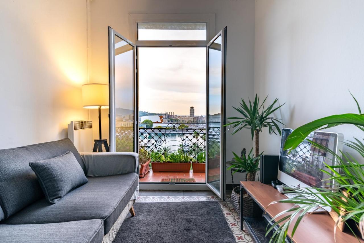 Superb Cute Flat Barcelona Bests View On The Sea For Couple Екстериор снимка