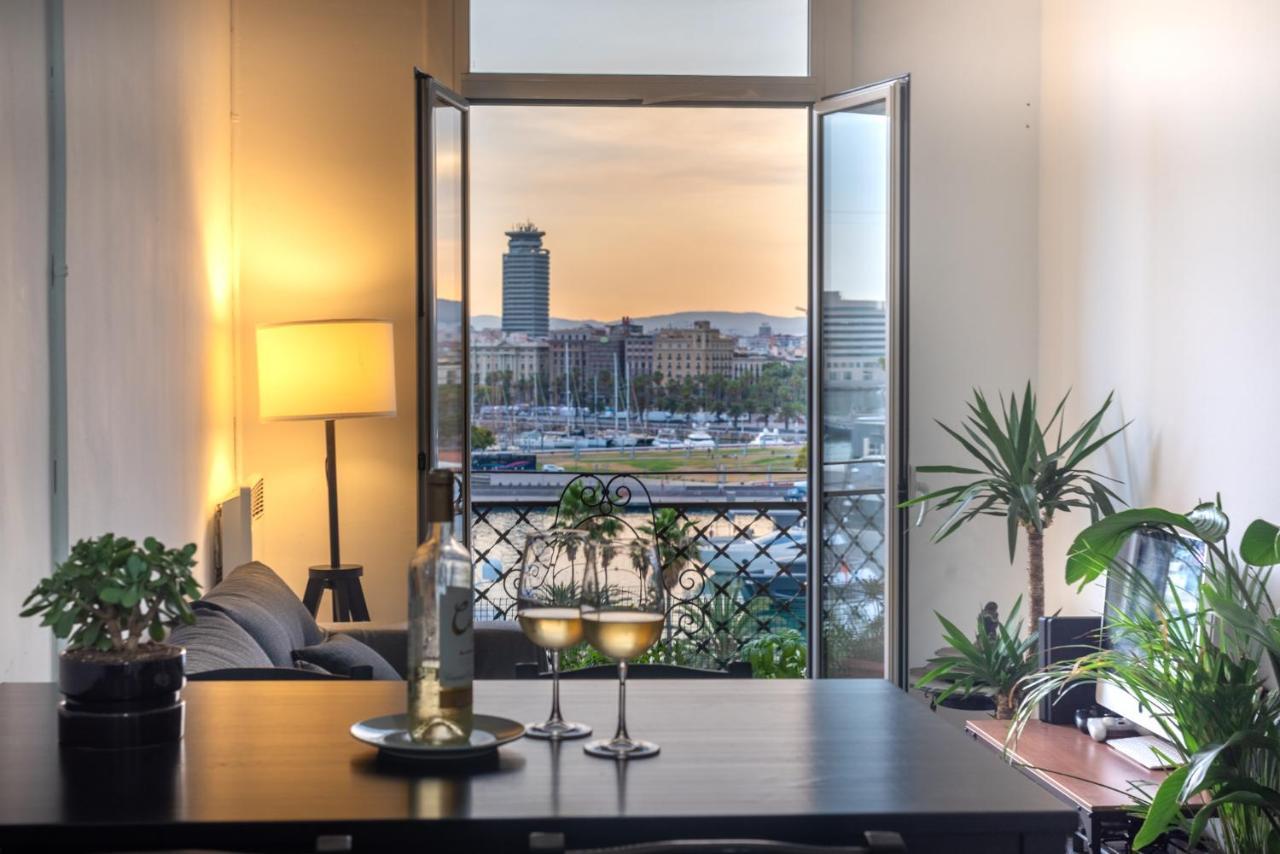 Superb Cute Flat Barcelona Bests View On The Sea For Couple Екстериор снимка